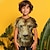 billige guttes 3d-t-skjorter-Gutt 3D Grafisk T skjorte T-skjorte Kortermet 3D-utskrift Sommer Vår Aktiv Polyester Barn 4-12 år utendørs Daglig Normal
