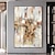 billige Abstrakte malerier-Håndlaget Hang malte oljemaleri Håndmalte Lodrett Abstrakt Moderne Valset lerret (uten ramme)