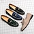 cheap Men&#039;s Slip-ons &amp; Loafers-Men&#039;s Loafers &amp; Slip-Ons Suede Shoes Tassel Loafers Business Casual Daily Party &amp; Evening St. Patrick&#039;s Day Synthetics Comfortable Slip Resistant Loafer Black Blue Green Spring Fall