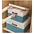 preiswerte Kleidung &amp; Schreiner Lagerung-Faltbare Aufbewahrungsbox aus Stoff Haushaltsgarderobe Steppbox mit Deckel großer Aufbewahrungskorb Aufbewahrungsbox für Autoschubladen