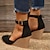cheap Women&#039;s Sandals-Women&#039;s Sandals Wedge Heels Plus Size Ankle Strap Sandals Outdoor Beach Solid Color Summer Wedge Heel Pointed Toe Elegant Casual Minimalism Satin Buckle Light Brown Black Pink