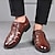 cheap Men&#039;s Sandals-Men&#039;s Sandals Leather Sandals Fishermen sandals Comfort Shoes Casual Daily Faux Leather Breathable Magic Tape Black Brown Summer