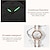 お買い得  機械式腕時計-Olevs 女性用機械式時計 クリエイティブ ミニマリスト ファッション カジュアル アナログ 腕時計 自動巻き 自動巻き 発光カレンダー 防水 セラミック 腕時計 女性用 ギフト レディース 腕時計