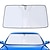 Χαμηλού Κόστους Σκίαστρα &amp; Ζελατίνες Ηλίου Αυτοκινήτου-seametal αντηλιακό παρμπρίζ αυτοκινήτου αναδιπλούμενο αντηλιακό μπροστινό παράθυρο αντηλιακή προστασία κουρτίνες αυτοκινήτου καλοκαιρινό δροσιστικό uv αντανακλαστικό κάλυμμα (μέγεθος: