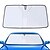 cheap Car Sun Shades &amp; Visors-SEAMETAL Car Windshield Sun Shade Foldable Front Window Sunshade Sun Protection Car Curtains Summer Cooling UV Refletive Cover (Size: 80CM*142CM/65CM*136CM)