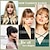 cheap Bangs-Bangs Hair Clip in Bangs Hair Extensions Hair French Bangs Clip on Bangs Hair Fake Bangs Clip in With Temples Hairpieces for Women Natural Wigs Bangs Clip for Daily Wear