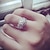 זול טבעות-טבעת חתונה קלאסי F1300 פלטינום זהב נחושת יָקָר מסוגנן פאר 1 pc זירקון