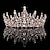 cheap Hair Styling Accessories-Crystal Wedding Tiara for Women Rose Gold Crown Royal Queen Headband Metal Princess Bride Quinceanera Headpieces Birthday Prom Pageant Halloween Costume Cosplay