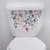 baratos Adesivos de Parede Decorativos-adesivos de banheiro de flores florais adesivos criativos à prova d&#039;água para decoração de capa de banheiro de banheiro