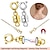 cheap Beading Making Kit-Magnetic Necklace Clasps and Closures - Gold and Silver Plated Bracelet Connectors for Necklaces Chain Jewelry Making