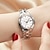 preiswerte Quarz-Uhren-Damen Quarz uhr Minimalistisch Modisch Lässige Uhr Armbanduhr leuchtend Kalender Datum Woche WASSERDICHT Edelstahl Beobachten