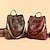 preiswerte Rucksäcke-Vintage-Rucksack mit Nietendekor und Reißverschluss für Damen, Zwei-Wege-Umhängetasche aus Kunstleder für die Arbeit