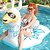 cheap Outdoor Fun &amp; Sports-Pool Float Floating Row Adult Super Large Water Inflatable Ride Unicorn Floating Bed Big Yellow Duck Swim Ring