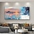 cheap Landscape Paintings-Pure Hand painted Sunset Sea Sky Ocean Beach Landscape Colorful Abstract Wall Art Extra Large Panoramic Oil Painting On Canvas