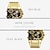 levne Quartz hodinky-Oulm móda svítící pánské hodinky business nerezová ocel quartz náramkové hodinky muž nepravidelné zlato ležérní hodinky hodiny relogio masculino