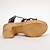 ieftine Sandale de Damă-Pentru femei Sandale Blocați sandale pentru toc Sandale cu curea la gleznă În aer liber Birou Zilnic Culoare solidă Vară Toc Îndesat Elegant Epocă Modă PU Buclă Negru Alb Cămilă