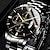levne Quartz hodinky-Muži Křemenný Luxus Velký ciferník Obchodní Wristwatch Kalendář Světový čas Slitina Hodinky