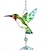 abordables Atrapasueños-Campanas de viento de colibrí de 1 pieza, campanas de viento de música de vidrio de metal para interiores y exteriores, campanas románticas móviles para decoración de jardín, patio, patio trasero o festival/los mejores regalos para madres y mujeres