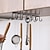 cheap Home Storage &amp; Hooks-Iron 6 Hooks Storage Shelf Wardrobe Cabinet Metal Under Shelves Mug Cup Hanger Bathroom Kitchen Organizer Hanging Rack Holder