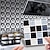 abordables Fondo de pantalla abstracto y de mármol-Cool wallpapers papel pintado de baño 10 piezas panel de pared de mosaico autoadhesivo pegatina de azulejo papel pintado para decoración del hogar cocina habitación impermeable autoadhesivo