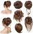 cheap Chignons-Messy Hair Bun Hair Piece 5Packs for Women Short Bun Tousled Synthetic Elastic Scrunchies Hairpiece for Women Girls of BUG#