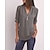 billige Basistopper for damer-dame bluse skjorte glidelås basic vanlig daglig v-hals t-skjorte erme vanlig sommer hvit svart rosa grå mørkeblå