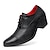 cheap Men&#039;s Oxfords-Men&#039;s Oxfords Derby Shoes Dress Shoes Tuxedos Chunky Heel Shoes Business British Gentleman Wedding Party &amp; Evening Patent Leather Lace-up Height Increasing Shoes Black White Spring Fall