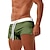 cheap Men&#039;s Boxer Swim Trunks-Men&#039;s Board Shorts Swim Shorts Swim Trunks Swim Briefs Drawstring Elastic Waist Zipper Pocket Solid Color Breathable Quick Dry Short Casual Daily Beach Fashion Classic Style ArmyGreen Black