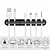 cheap Cable Organizer-Black Adhesive Holder Organizer USB Cable Desktop Tidy Management Clips Cable Clip Cable Winder 7/5/3 Holes