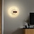 זול אורות קיר פנימיים-מנורת קיר מקורה עם שעון מנורת קיר דקורטיבית יצירתית 30 ס&quot;מ עיצוב שעון אמיתי מתכת גוף תאורה צמוד קיר לחדר שינה מסדרון מסדרון סלון
