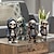cheap Halloween Party Supplies-Cool Skeleton Figurines, 2023 New Halloween Skeleton Doll Resin Crafts Ornaments, Personalized Fashion Mini Cool Skeleton Figurines Decor Skeleton Man Resin Statue Doll For Home Office Desk Decor