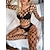 economico Body sexy-Per donna Retato Lingerie sensuale Corpi sexy Indumenti da notte Tinta unita Set di lingerie sexy Nero / Bianco / Verde chiaro Taglia unica