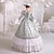 abordables Costumes vintage et anciens-Gothique Victoriens Inspiré du vintage Epoque Médiévale Robe Costume de fête Robe de bal Princesse Shakespeare Mariée Femme Robe de Soirée Halloween Mariage Soirée Mascarade Robe