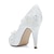 levne Svatební střevíce-dámské boty na svatbu lodičky luxusní svatební boty pro nevěstu boty pro družičku bílá slonová kost imitace perly satén květina šumivý třpyt peep toe elegantní roztomilé boty valentýnské dárky