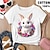 cheap Girl&#039;s 3D T-shirts-Girls&#039; 3D Graphic Cartoon Floral T shirt Tee Short Sleeve 3D Print Summer Spring Active Fashion Cute 100% Cotton Kids 3-12 Years Outdoor Casual Daily Regular Fit