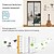 abordables Pantalla para ventana y puerta-Puerta de mosquitera magnética portátil pantalla magnética para moscas o insectos entrada para puerta corrediza garaje patio cocina sala de estar habitación con ventana dormitorio bar fácil entrada
