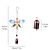 abordables Atrapasueños-Campanas de viento de colibrí de 1 pieza, campanas de viento de música de vidrio de metal para interiores y exteriores, campanas románticas móviles para decoración de jardín, patio, patio trasero o festival/los mejores regalos para madres y mujeres