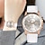levne Quartz hodinky-Ženeva Dámské Křemenný Venkovní Hodinky na běžné nošení Wristwatch Analogové VODĚODOLNÝ Kožený řemínek Hodinky