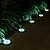 abordables Luces de paisaje-4 Uds. Lámpara enterrada solar para exteriores 8led de acero inoxidable lámpara de carretera para césped lámpara de inserción de suelo para patio lámpara de jardín