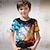 voordelige jongens 3d t-shirts-Jongens 3D Grafisch T-shirt Korte mouw 3D-afdrukken Zomer Lente Actief Sport Modieus Polyester Kinderen 3-12 jaar Buiten Casual Dagelijks Normale pasvorm