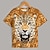 preiswerte 3D-T-Shirts für Mädchen-Mädchen 3D Graphic Tier Leopard T-Shirt Kurzarm 3D-Druck Sommer Frühling Aktiv Modisch Strassenmode Polyester kinderkleidung 3-12 Jahre Outdoor Casual Täglich Regular Fit