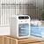 abordables Ventilateurs-Portable rechargeable 2 vitesses réglage refroidisseur vent pulvérisateur grand angle ajuster avec réservoir d&#039;eau de 500 ml pour ventilateur de refroidissement d&#039;air de bureau à domicile