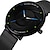 cheap Quartz Watches-Fashion Mens Watches Luxury Quartz Watch Men Casual Business Black Mesh Steel Luminous Wrist Watch Male Clock Relogio Masculino