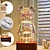 זול מנורות שולחן-3D זיקוקים דוב מנורת זכוכית צבעוני אווירה אור לילה חדר שולחן קישוט rgb led מקרן רומנטי עיצוב חדר שינה מתנה