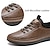 cheap Men&#039;s Oxfords-Men&#039;s Casual Shoes Leather Shoes Comfort Shoes Walking Business Casual Daily Party &amp; Evening Microfiber Comfortable Slip Resistant Lace-up Black Brown khaki Fall Winter