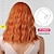 Недорогие Парик из искусственных волос без шапочки-основы-рыжие вьющиеся парики для женщин короткие оранжевые парики с челкой естественный вид косплей синтетические волосы