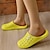 abordables Pantuflas y chanclas de mujer-Mujer Sandalias Zapatillas Zapatillas de interior Zapatos Confort Exterior Hogar Diario Color sólido Verano Tacón Plano Dedo redondo Moda Casual Confort PVC Mocasín Blanco Amarillo Rosa