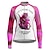 cheap Women&#039;s Jerseys-21Grams Women&#039;s Cycling Jersey Long Sleeve Bike Top with 3 Rear Pockets Mountain Bike MTB Road Bike Cycling Breathable Quick Dry Moisture Wicking Reflective Strips Violet Pink Blue Graphic Sports