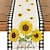 halpa Kaitaliinat-auringonkukat pöytäjuoksija maalaistalo kevät pöytälippu ruokailu boho pöytälippu sisustus, pöytäkoristeet ruokailuun weddig juhlaloma