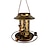 billige Pathway Lights &amp; Lanterns-solar fuglefoderautomat med udendørs lys retro bronze jern hængende vilde fugle foderautomat vandtæt fuglefoder til gårdhave